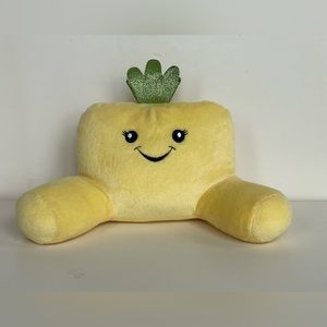 My Life As Yellow Pineapple Stuffed Plush Doll Lounge Pillow Sewn Eyes Smile Toy